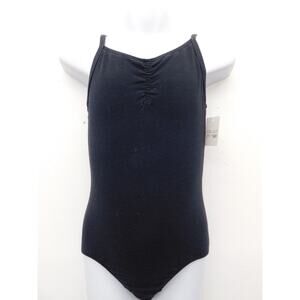 Pre-Owned Leotard Freestyle Large Child Black Ballet Tap Camisole Cotton